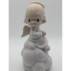 Precious Moments My Guardian Angel Porcelain Figurine Angel on Cloud 1978
